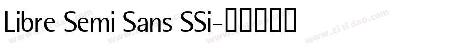 Libre Semi Sans SSi字体转换